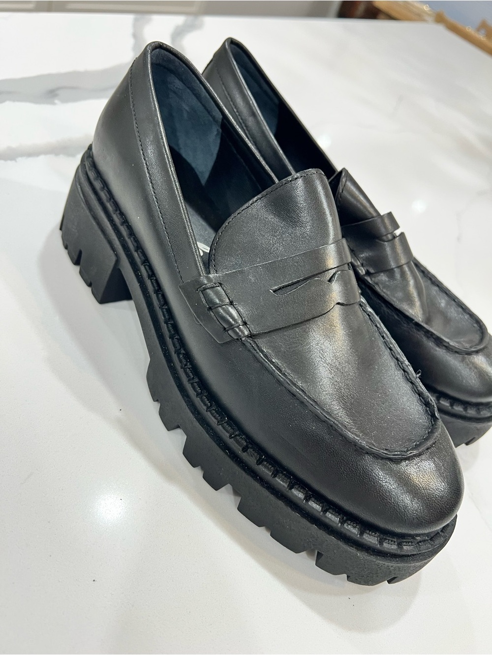 Free People Lyra Chunky Lug Sole Loafers US 8.5 / EU 38.5